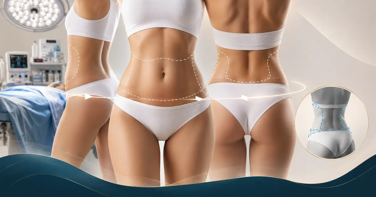 360 body contouring liposuction - circumferential fat removal around the entire midsection